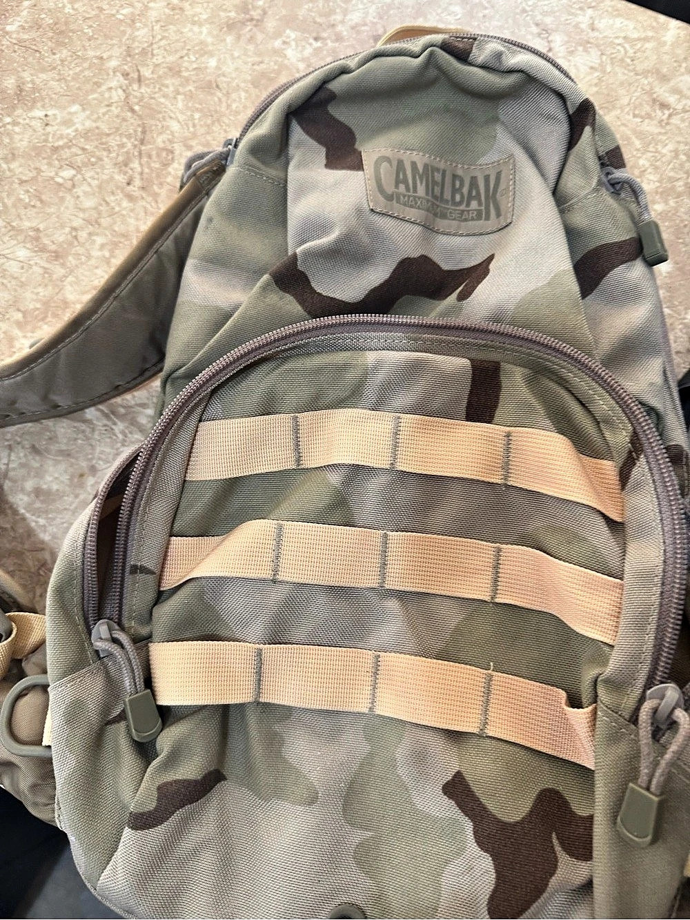 CamelBak Camo Hydration Backpack in Green & Brown